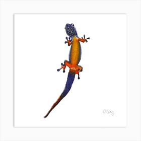 Purple Lizard. 1 Art Print