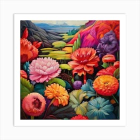 Flowers In Bloom Art Print