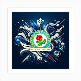 Blackburn Rovers F.C Logo Wall Art 6 Art Print