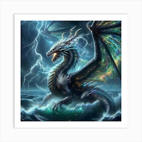 Lightning Dragon 1 Art Print