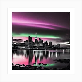 Aurora Bore Over Nashville Art Print