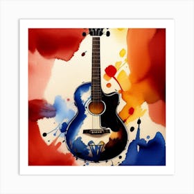 Acoustic Guitar 3 Art Print