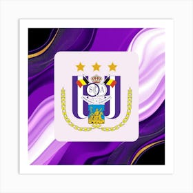 R.S.C. Anderlecht Logo Wall Art 14 Art Print