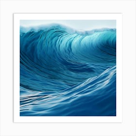 Blue Ocean Wave Art Print