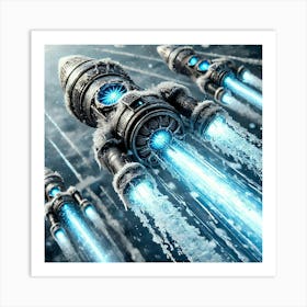 Frost Rockets Focus Art Print