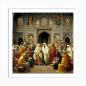 Wedding Of Jesus 2 Art Print