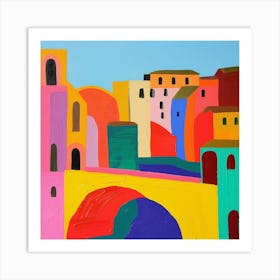 Abstract Travel Collection Rome Italy 2 Art Print