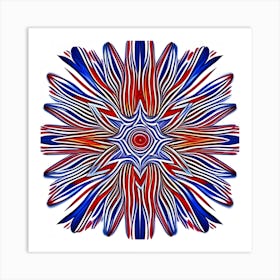 Patriotic Flower Art Print