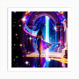 Girl In A Dream Art Print