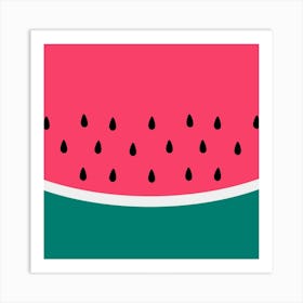 Watermelon Fruit Pattern Art Print