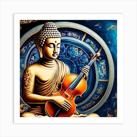 The Playing Buddha #5 Art Print