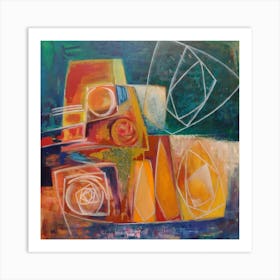 Abstract Wall Art, In Motion  Art Print