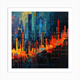 A Stock Market Graph Oil Painting Illustration 1718663945 3 Art Print