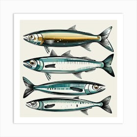 Sardines 4 Art Print