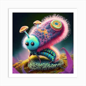 Psychedelic Creature 3 Art Print