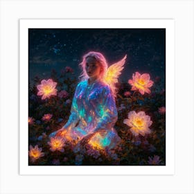 Angel Of The Night 4 Art Print