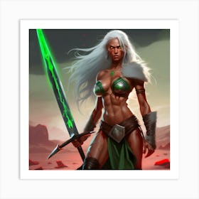 Sexy Warrior 1 Art Print