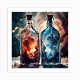 Two Bottles 1 Art Print