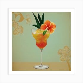 Tropical Cocktail 1 Art Print