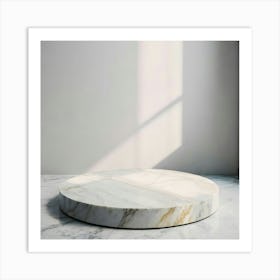 Round Marble Cutting Board Art Print