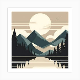 Mountain Landscape 3 Art Print