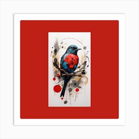 Bird On A Branch Art Print