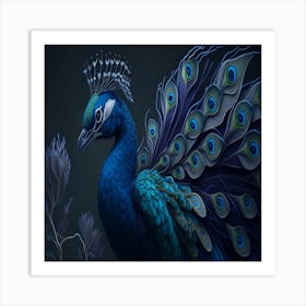 Peacock Art Print