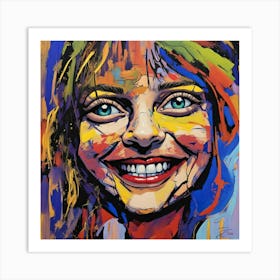 'Happy Girl' Art Print