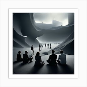 City In The Clouds Art Print