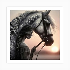 Creative Horse Beauty Illustration Nr 67 Art Print