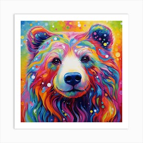 Rainbow Bear Art Print