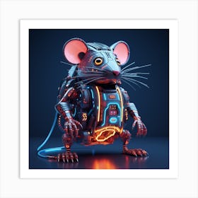 Robot Rat 2 Art Print