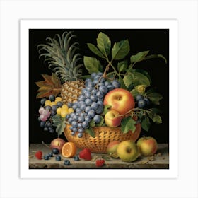 A collection of different delicious fruits 12 Art Print