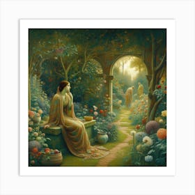 Garden Of Flowers Art Print