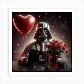 Darth Vader Brings You Valentines Gifts Star Wars Art Print Art Print