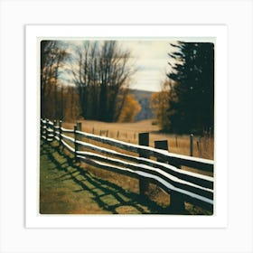 Fence and nature Art Print
