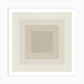 Minimalist Abstract Geometries - Gray 01 Art Print