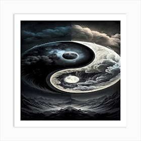 Yin Yang Art Print