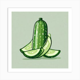 Cucumbers 20 Art Print