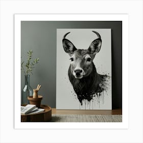 Deer Print Art Print