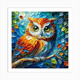 Owl Painting Art Print