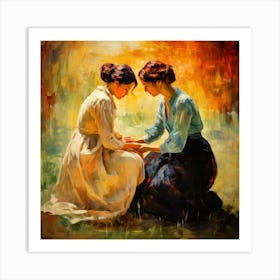 Two Sisters Art Print