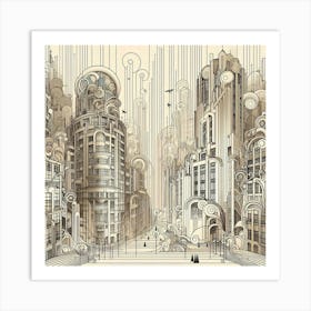 Cityscape 32 Art Print