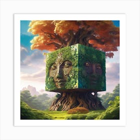 Tree Of Life Cube Art Print