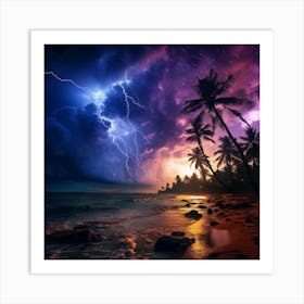 Tropical Storm Art Print