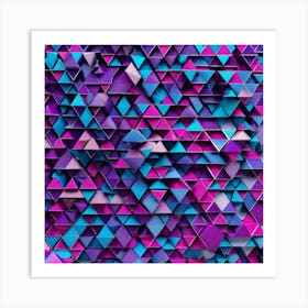 Abstract Triangles 8 Art Print