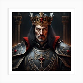 King Vlad, King Of Kings Art Print
