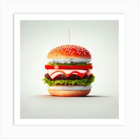 Cheeseburger Iconic (129) Art Print