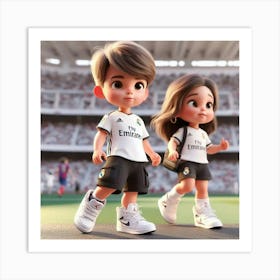 Real Madrid Couple 1 Art Print