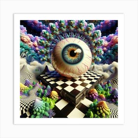 Psychedelic Eye Check out Obscure.ai on insta and Facebook! 1 Art Print